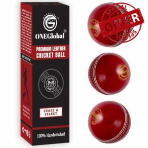 ONEGlobal Select Leather Cricket Ball | 100% Handcrafted