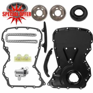 GEARLEADER Timing Chain Kit & Front Cover Gasket Seal For Ford Transit 2.2 RWD MK7 2006-2014 MK8 2013-2018 OE:1576366