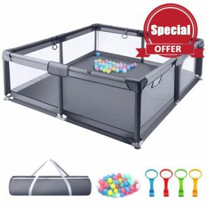 Trintion Baby Playpen for Babies and Toddlers with Mesh Walls