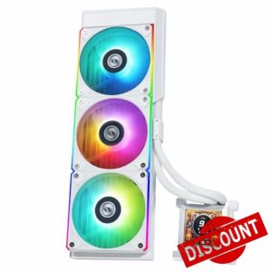 Lian Li Hydroshift 360 AIO - Pre-installed 3 x ARGB Fans - Side-Mounted Coolant Pathway - 2.88” LCD Screen - 480 × 480 Resolution - Captured Screenshots or Recorded Videos - White (HSLCD36RW)