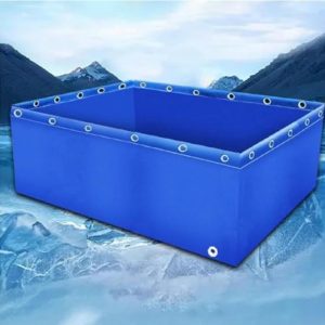 GALPBBCADE Aquarium Pool Multifunction PVC Canvas Ponds With Drain Valve Temporary Holding Tank For Saltwater Fish 0.5mm Tarp Water Storage Pool For Koi Fish Turtles Swimming