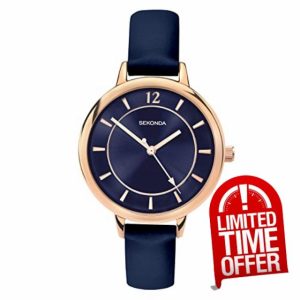 Sekonda 35mm Classic Women’s Rose Gold Case Analogue Quartz Watch