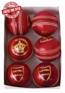 OMRAG Premium Leather Cricket Ball Hand Stitched Club County Cricket Ball Grade A Senior Official Balls MCC Standard Ideal for League Matches