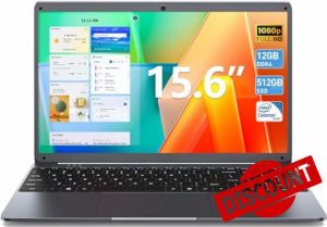 Naclud 15.6 Inch Laptop 12GB RAM 512GB SSD