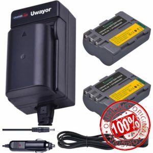 Uwayor EN-EL3e Camera Battery Charger Set Replacement Battery Kit USB for Nikon EN-EL3e EL3 EL3a D700 D300s D100 D90 D80 MH-18 MH-19 MB-D200 MB-D1