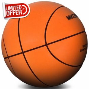 MKOBAT Official Silent Basketball 29.5" Size 7 Quiet Basketball High Density Soft Foam Training Basketball No Noise Silent Ball for Various Indoor Activities