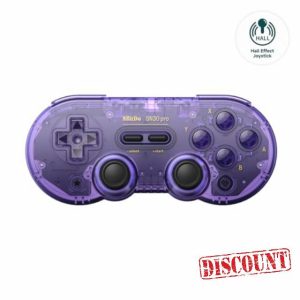 8BitDo SN30 Pro Wireless Bluetooth Controller with Joysticks Rumble Vibration USB-C Cable Gamepad Compatible with Switch