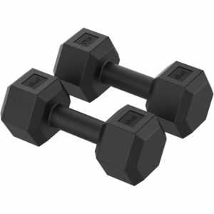 ZENO Dumbbells Set | Weights Dumbbells Set | Plastic Dumbbells Pair | Hex Dumbbells For Workouts | Dumbbell Set For Home Training & Gym | Weights Set | Plastic Coated | Anti Slp | Anti Roll