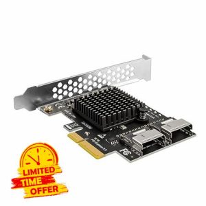 PCIe To SFF8087 Mini 8-Port Sata 3.0 Adapter Expansion Card PCIe3.0 To SFF 8087 SFF-8087 SATA3.0 ASM1166 Chip Usb C Pcie Mini SATA3.0 Card 6Gbps