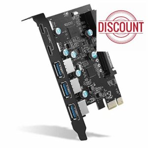 MILUZD PCI-E x 1 to USB Expansion Card