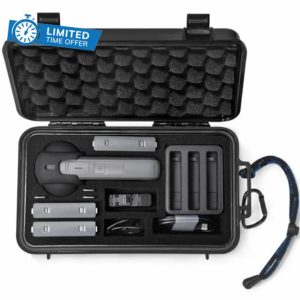LEKUFEE Portable Waterproof Hard Case Compatible with Insta360 X4/Insta360 X3/Insta360 ONE X2 Action Camera and Accessories(Case Only)