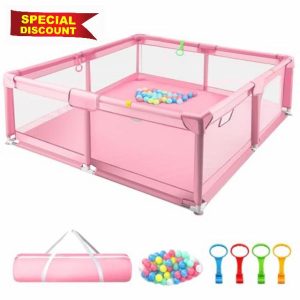 Trintion Baby Playpen for Babies and Toddlers with Mesh Walls