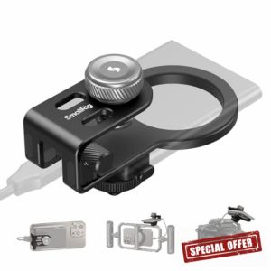 SMALLRIG SSD Holder 2-in-1 SSD Mount Bracket for MagSafe with Cold Shoe Cable Clamp