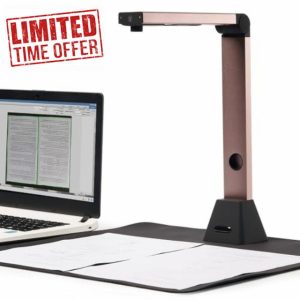 Bamboosang Portable Document Camera & Scanner: High Definition 8MP Document Scanner A3 Size Capture