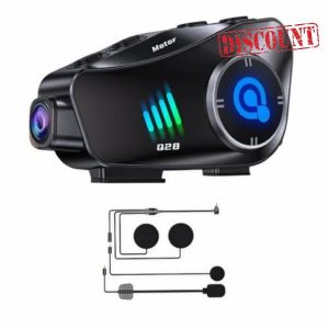 Motorcycle Helmet Headset with HD Camera 1080P Video