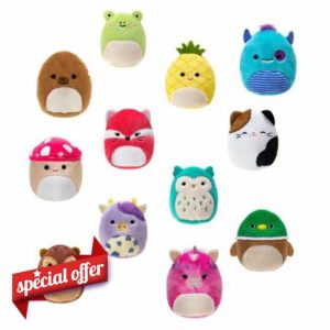 Squishmallows All-Star Squad - 12 Fan Favorites Mini 2in Plush Toy Set