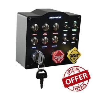 SIM-PANEL HT/HTE Button Box for American Truck Simulator (ATS/ETS2 Button Box) (W/Customizable BACKLIGHTING)