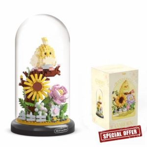 Aigidusansu Flower Bouquet and Bird Building Kit