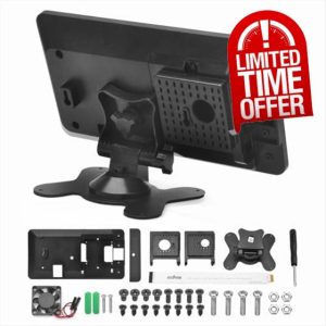 OSOYOO PiStudio Case for Raspberry Pi 5/4/3/2 - Compatible with Raspberry Pi Official 7inch DSI touch screen and OSOYOO 7” IPS DSI display