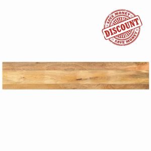 idaXL Table Top Replacement - Dining - Rectangular - Solid Mango Wood - 140x40x3.8 cm - Brown - Rustic Design - Easy to Clean Surface - Perfect for Home or Commercial Use