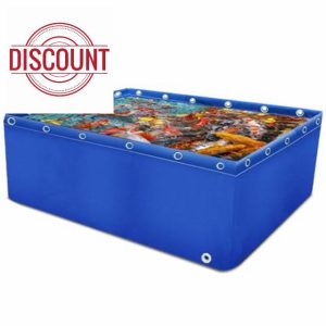 GALPBBCADE Aquarium Pool Pond Tear Resistant Waterproof Plastic Bag Pool PVC Ponds With Drain Valve Folding Fish Pond Canvas Culture Pond Aquarium for Emergency Water Supply
