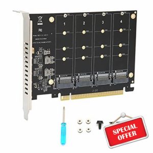 Haosie 4 Port PCIE M.2 Adapter