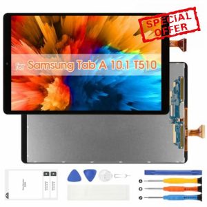 Screen Replacement for Samsung Galaxy Tab A 10.1 2019 T510 LCD Display T515 Digitizer SM-T510 SM-T515 Touch Screen Assembly with Repair Kits