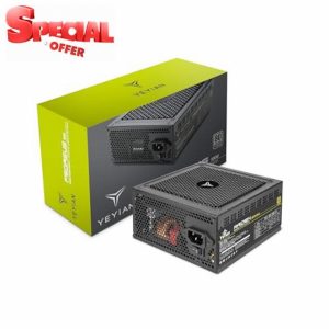 Yeyian Pegasus 1000W 80+ Platinum Modular PC Power Supply | PCI-E generation 5 | ATX 12V version 3.0 | 80 Plus Platinum | Flat cables | 140mm fa
