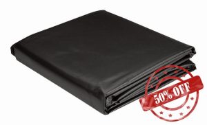 B2C Extra thick pond liner Heavy Duty Durable HDPE 25 year warranty 200gsm - 035mm thick ***FREE UNDERLAY*** (4m x 4m (13'x13'))