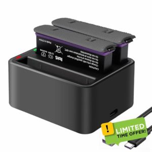 Action camera X4 battery 2500mAh 2 pieces and triple charger set for Insta360 X4 camera