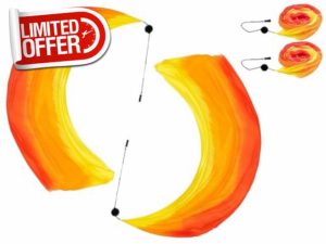 Hitopin 2 Sets Belly Dance Colorful Veil Poi Silk Poi Throwing Balls Poi Throwing Balls Scarf Poi Streamer with Poi Balls Belly Dance Ball For Belly Dance Performance