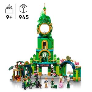 Building Toy with Tower Model and Glinda and Elphaba Mini-Doll Figures