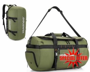 Hulongo Gym Bag Mens Sports Bag Durable 60L Travel Duffle Bag Backpack with Shoe Compartment Waterproof Holdall for Men Wome
