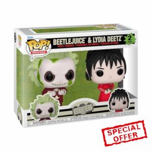 Funko Pop! Movies: Beetlejuice Beetlejuice 2 Pack - Beetlejuice & Lydia Deetz - Collectable Vinyl Figure - Gift Idea - Official Merchandise - Toys for Kids & Adults - Movies Fans