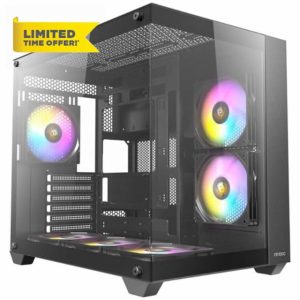 Antec CX800 RGB Elite Mid Tower Tempered Glass Black PC Gaming Case