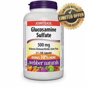 Webber Naturals Glucosamine Sulfate 500 mg 330 Capsules