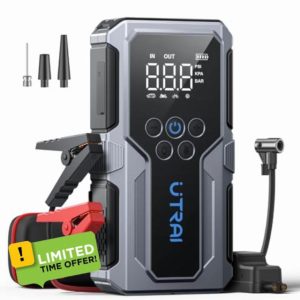 UTRAI Car Jump Starter with 150PSI Air Compressor/18W Fast Charging