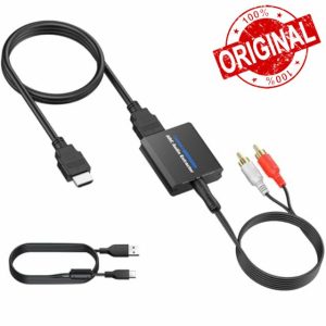 CAMWAY HDMI ARC Audio Converter Supports 32-192kHz 3.5 mm Outputs 5 V 1 A Power Requirement CEC Remote Volume Control Compatible with HD TVs Ideal for Soundbars