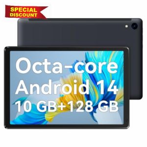 Hakaug Tablet 10.1 Inch Android 14 Octa-core with 10 GB+128GB Tablets