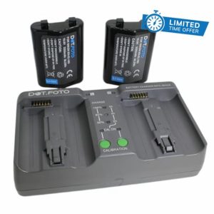 Dot.Foto EN-EL18d Premium 10.8v / 3350mAh Battery (2-pack) & Dual Sequential Charger (MH-26 type) for Nikon D4