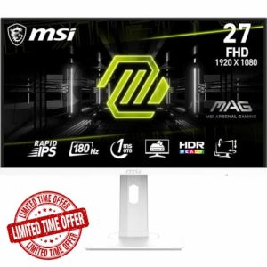 MSI MAG 274PFW 27 Inch FHD Gaming Monitor - 1920 x 1080 Rapid IPS Panel