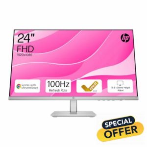 HP Series 5 23.8" FHD Height Adjust Monitor (524sh)-100Hz Refresh Rate