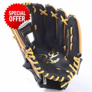 HiCOZZIE 1 Piece Double Layer Softball Glove Made of Cowhide Leather