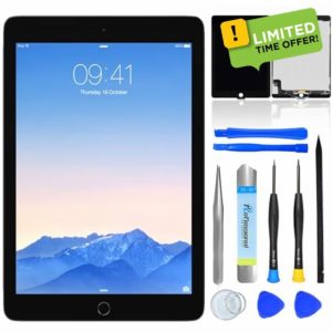 NB+ Touch Screen LCD Replacement For iPad Air 2 A1566 A1567 9.7 Inch 2014 LCD Display Unit Digitizer Front Glass Panel Black with Tools