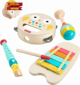 Fisher-Price Toddler Musical Gift Set with Animal Toy Instruments