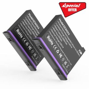 2 Packs New 2580mAh Rechargeable Battery for Insta360 X4 Camera Battery Replacement 3.85V Lithium-Ion Batteries