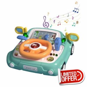 Simulation Steering Wheel Toy - Learning Driving Toy Steering Wheel Pretend Play | Educational Multifunctional Simulation Car Driving Toy For Kids Boys