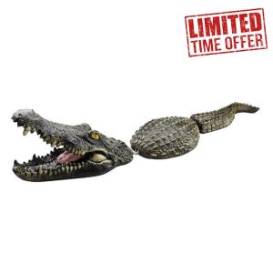 Resin Crocodile Head Courtyard Pond Floating Animal Ornaments Crocodile Model Decoration Outdoor Pool O0P8 Simulatio