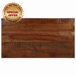 idaXL Table Top Replacement Dining Rectangular Solid Wood Reclaimed 120x60 cm - Rustic