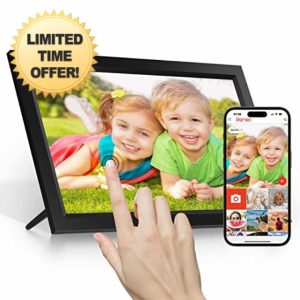 15.6" HD Digital Photo Frame: 1366x768 IPS Touch Screen